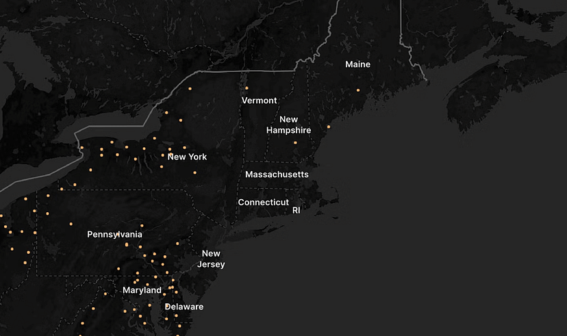 Dealer Map By Region