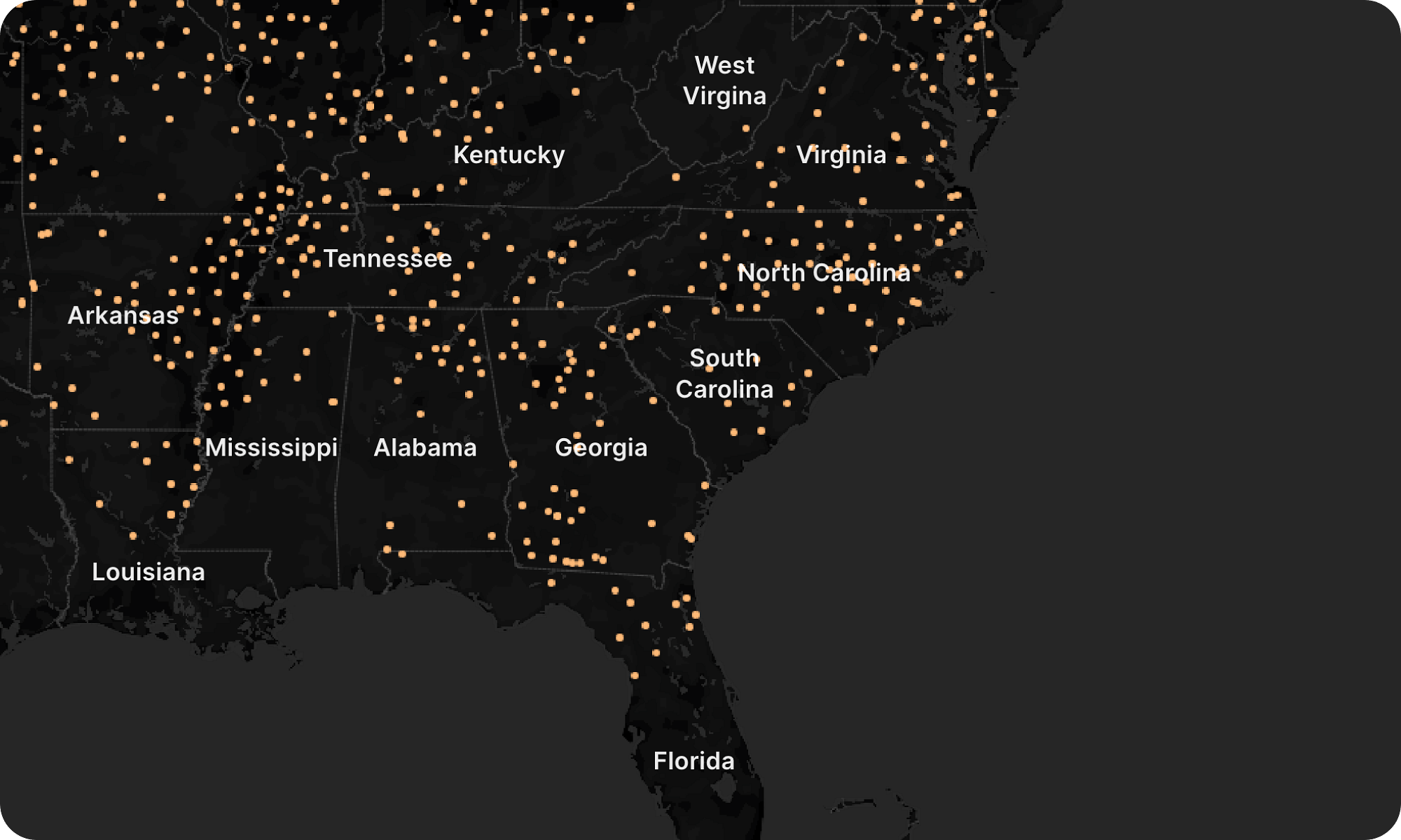 Dealer Map By Region